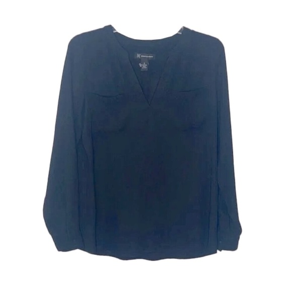 INC International Concepts Tops - ❤️ INC v neck black work Blouse Size 8